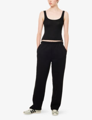 THE COUTURE CLUB: Slub Emblem Wool-Blend Vest Top