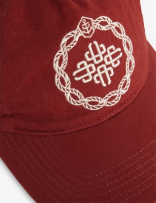 THE COUTURE CLUB: St Tropez Monogram Cotton Baseball Cap