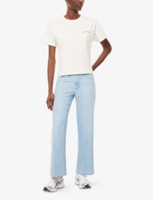 THE COUTURE CLUB: St Tropez Round-Neck Cotton-Jersey T-Shirt