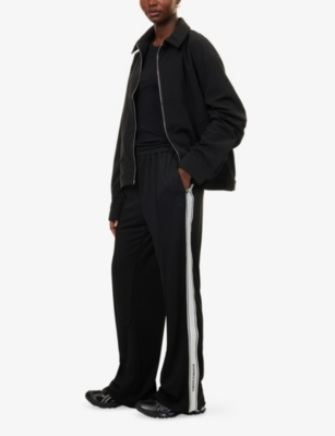 THE COUTURE CLUB: Tape Mesh Woven Jogging Bottoms