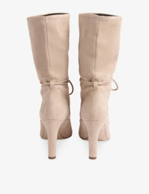 Lk Bennett Eliza Tassel Slouch Bootie In Brown