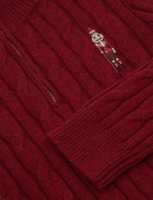 REISS: Nollaig Nutcracker Cotton Wool Blend Jumper  9-13 Years