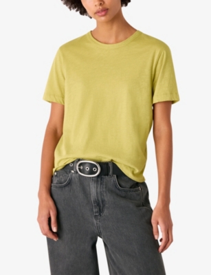 Whistles Omens  Emily Ultimate Round-neck Short-sleeve Cotton T-shirt
