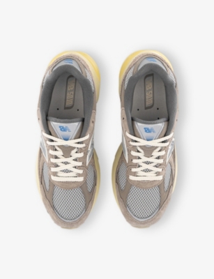 New Balance Mesh And Suede Slip-on Sneakers In Brown