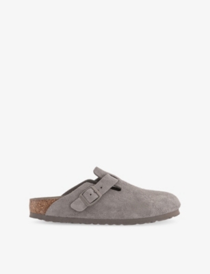 BIRKENSTOCK: Boston Suede Clogs
