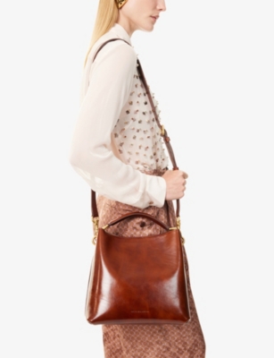 DRIES VAN NOTEN: Structured Leather Tote Bag