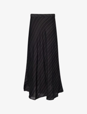 PROENZA SCHOULER WHITE LABEL: Kaia Striped Woven Midi Skirt