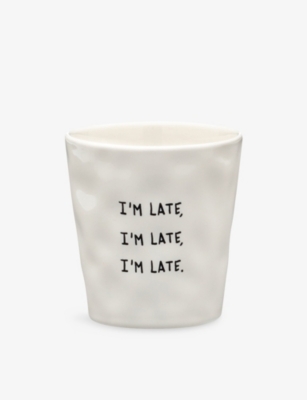 ANNA + NINA: I'm Late Coffee Stoneware Cup