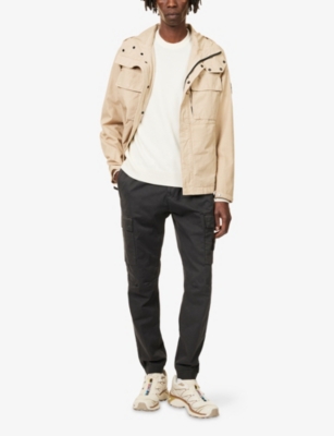 STONE ISLAND: Hooded Relaxed-Fit Cotton Jacket