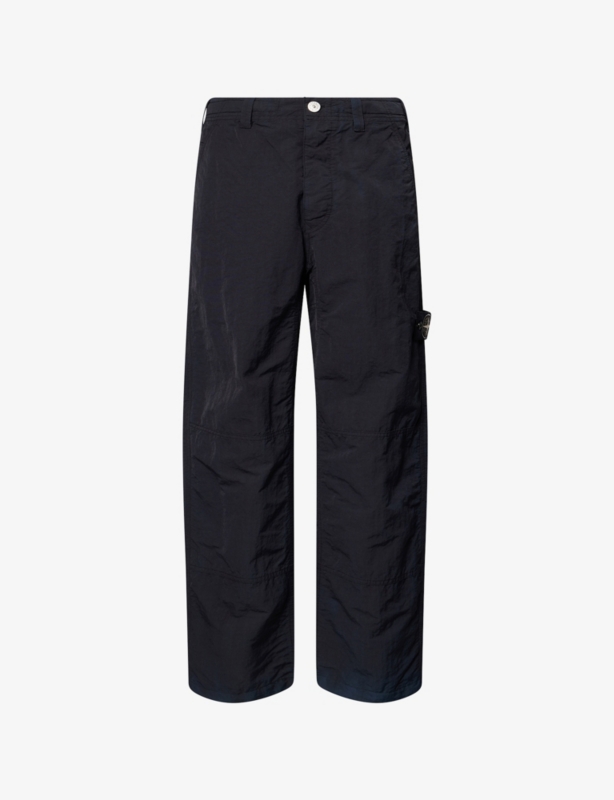 Drawstring Loose-Fit Woven Trousers