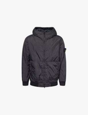STONE ISLAND: Crinkle logo-Patch Padded Shell Jacket