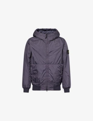 STONE ISLAND: Crinkle logo-Patch Padded Shell Jacket