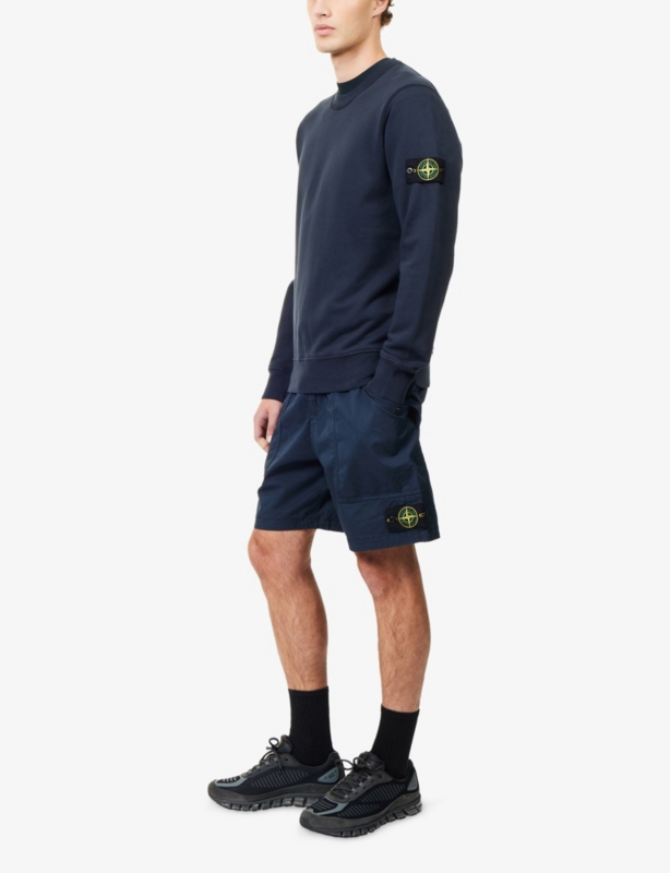 Supima Logo-Badge Cotton Shorts