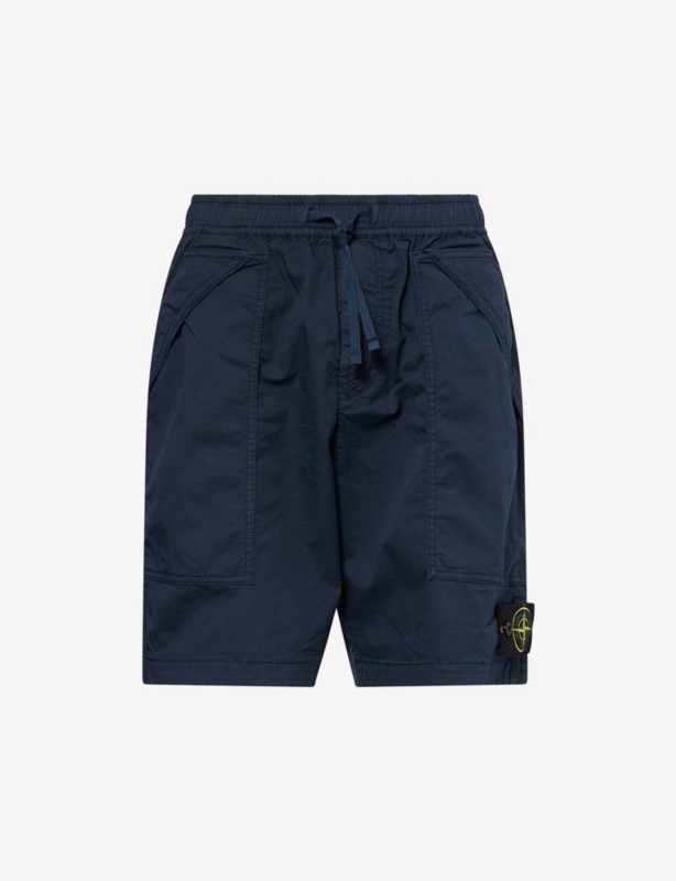 Supima Logo-Badge Cotton Shorts