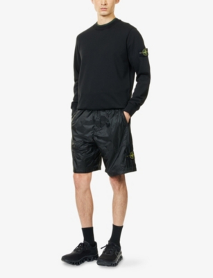 STONE ISLAND: Ripstop Light Logo-Patch Shell Shorts