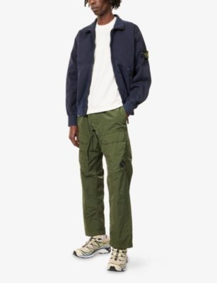 STONE ISLAND: High-Neck Regular-Fit Cotton Jacket
