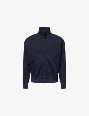 STONE ISLAND: High-Neck Regular-Fit Cotton Jacket