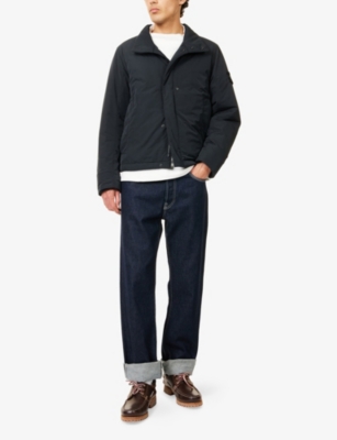 STONE ISLAND: Micro Twill Logo-Patch Padded Woven Jacket