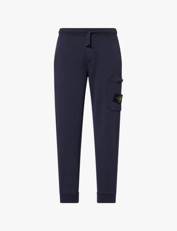 Brand-Badge  Slim-Fit Cotton-Fleece Joggers