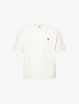 STONE ISLAND: Brand-Patch Relaxed-Fit Cotton-Jersey T-Shirt