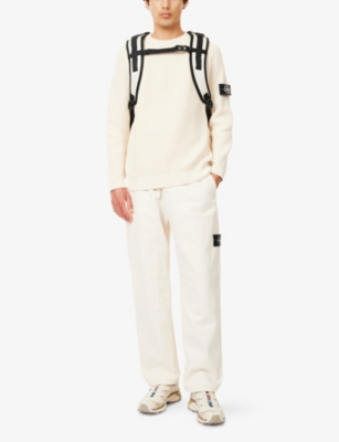 STONE ISLAND: Raw Beauty Crewneck Knitted Cotton Jumper