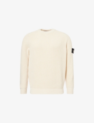 STONE ISLAND: Raw Beauty Crewneck Knitted Cotton Jumper
