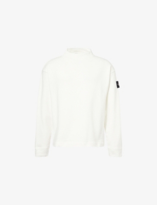 STONE ISLAND: Raw Beauty Crewneck Cotton Sweatshirt