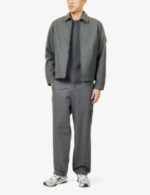 STONE ISLAND: Ghost Long-Sleeve Flannel Shirt