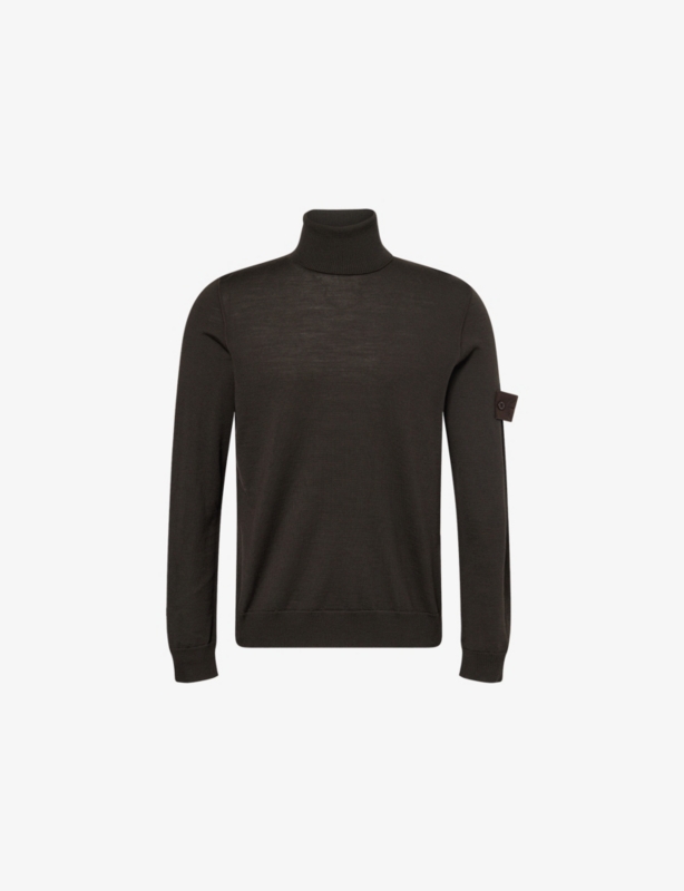 Turtel-Neck Ghost Wool Knitted Top