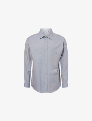 STONE ISLAND: Oxford Marina Relaxed-Fit Cotton-Poplin Shirt