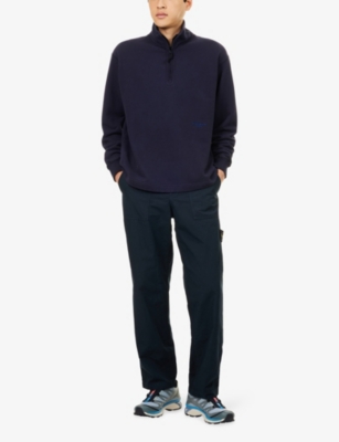 STONE ISLAND: Marina Long-Sleeve Brushed-Cotton Sweatshirt