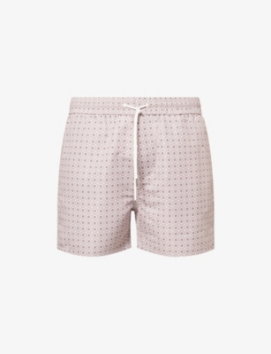 ARNE: Mosaic Graphic-Print Swim Shorts