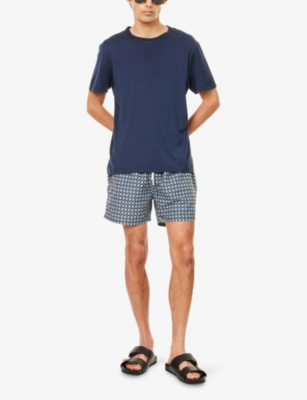 ARNE: Mosaic Graphic-Print Swim Shorts
