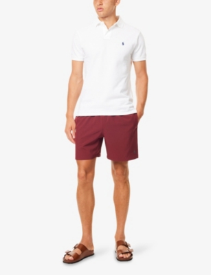 POLO RALPH LAUREN: Traveler Logo-Embroidery Swim Trunks
