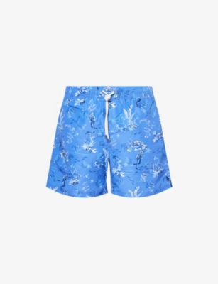 POLO RALPH LAUREN: Traveller Logo-Embroidery Swim Trunks