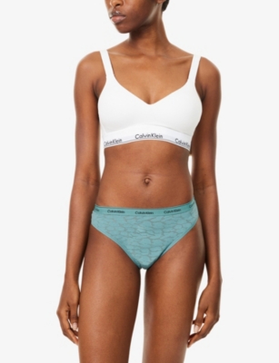 Calvin Klein Womens  Icon Lace Pack Of Three Brazilian Briefs In Multi