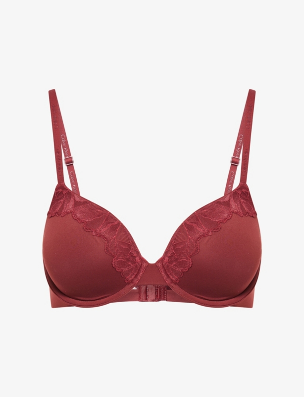 Perfectly Fit Lace Stretch-Woven Push-Up Bra