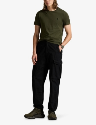 POLO RALPH LAUREN: Logo-Embroidered Regular-Fit Cotton-Jersey T-Shirt