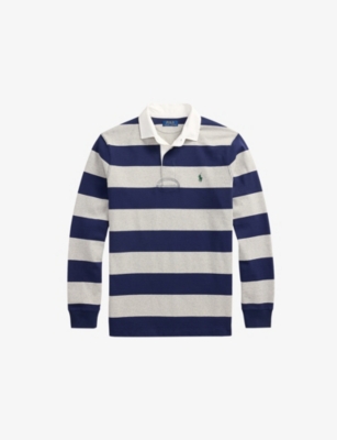 POLO RALPH LAUREN: The Iconic Striped Cotton-Jersey Rugby Shirt