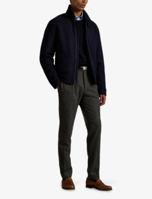 POLO RALPH LAUREN: Langdon Logo-Embroidered Wool-Twill Jacket