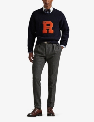 POLO RALPH LAUREN: Crewneck Logo-Patch Wool Jumper