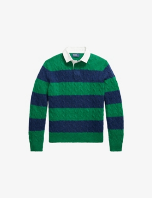 POLO RALPH LAUREN: Rugby Long-Sleeve Wool-Blend Knitted Jumper