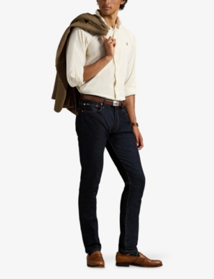 POLO RALPH LAUREN: Logo-Embroidered Long-Sleeve Cotton Shirt