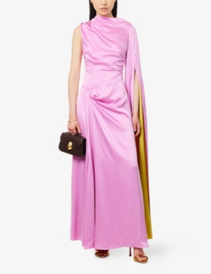 ROKSANDA: Oma Draped Silk Maxi Dress