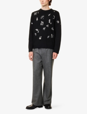 PAUL SMITH: Mini Beast Crewneck Wool Jumper