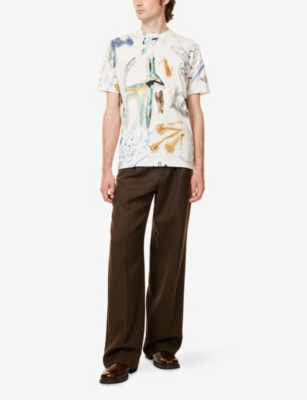 PAUL SMITH: Graphic-Printed Short-Sleeve Cotton T-Shirt