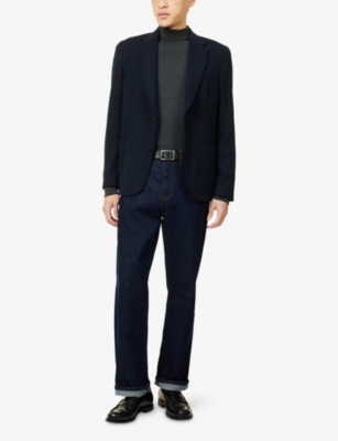 PAUL SMITH: Birdseye Notched-Lapel Wool-Cashmere Blend Jacket