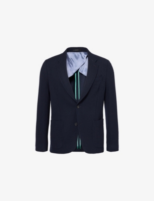 PAUL SMITH: Birdseye Notched-Lapel Wool-Cashmere Blend Jacket