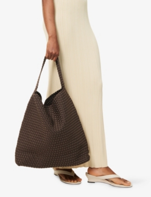 Naghedi Womens Nomad Large Woven Tote Bag Napa