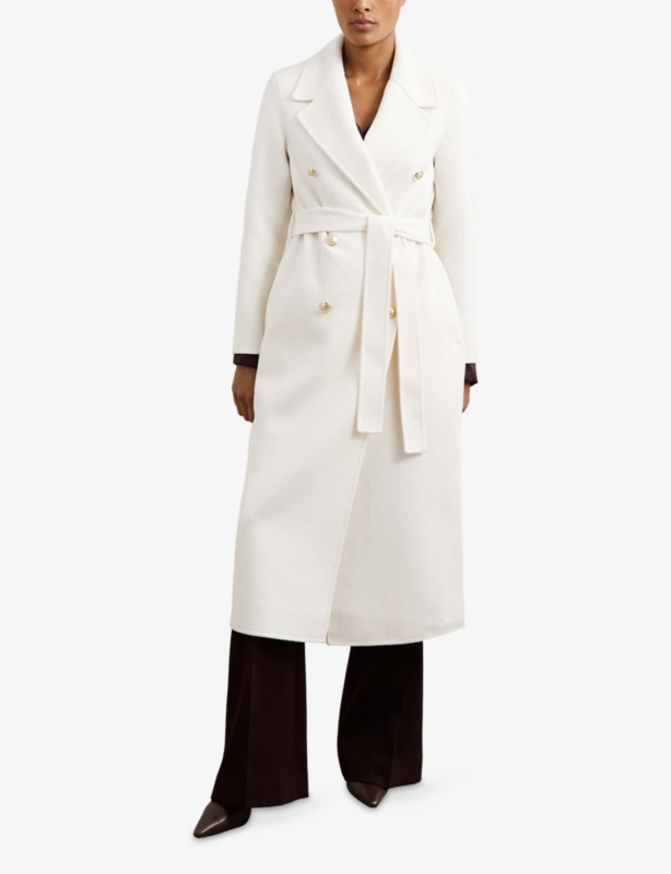 Dora Double-Breasted Wool-Blend Coat